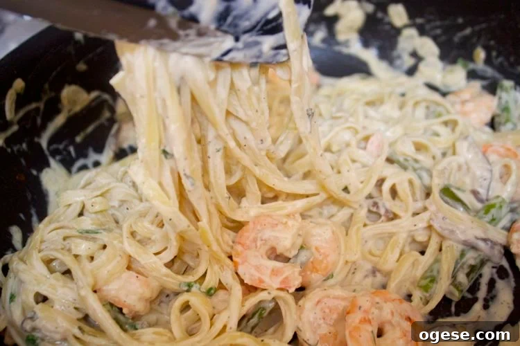 This is a hearty meal that's creamy and delicious.