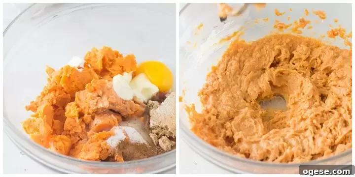 Sweet Potato and Pecan Pie Recipe | Southern Holiday Dessert 3 how to make sweet potato filling for sweet potato pecan pie