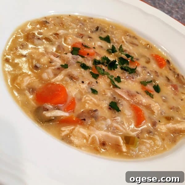 Creamy Chicken and Wild Rice Soup Recipe for Comforting Weeknights 6 chicken-and-wild-rice-soup-9