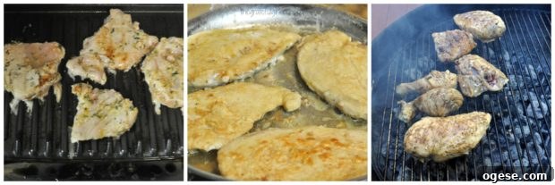Easy Chicken Caesar Salad - The Grateful Girl Cooks! Many ways to cook chicken for a caesar salad.