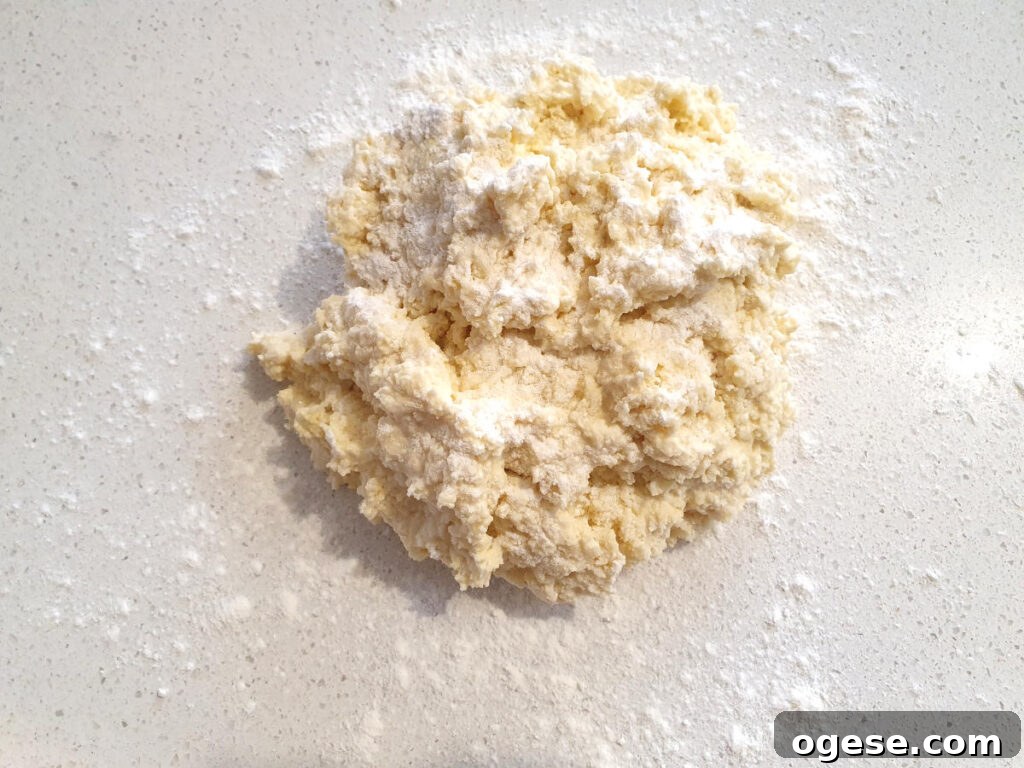Cobbler topping ready to pat out