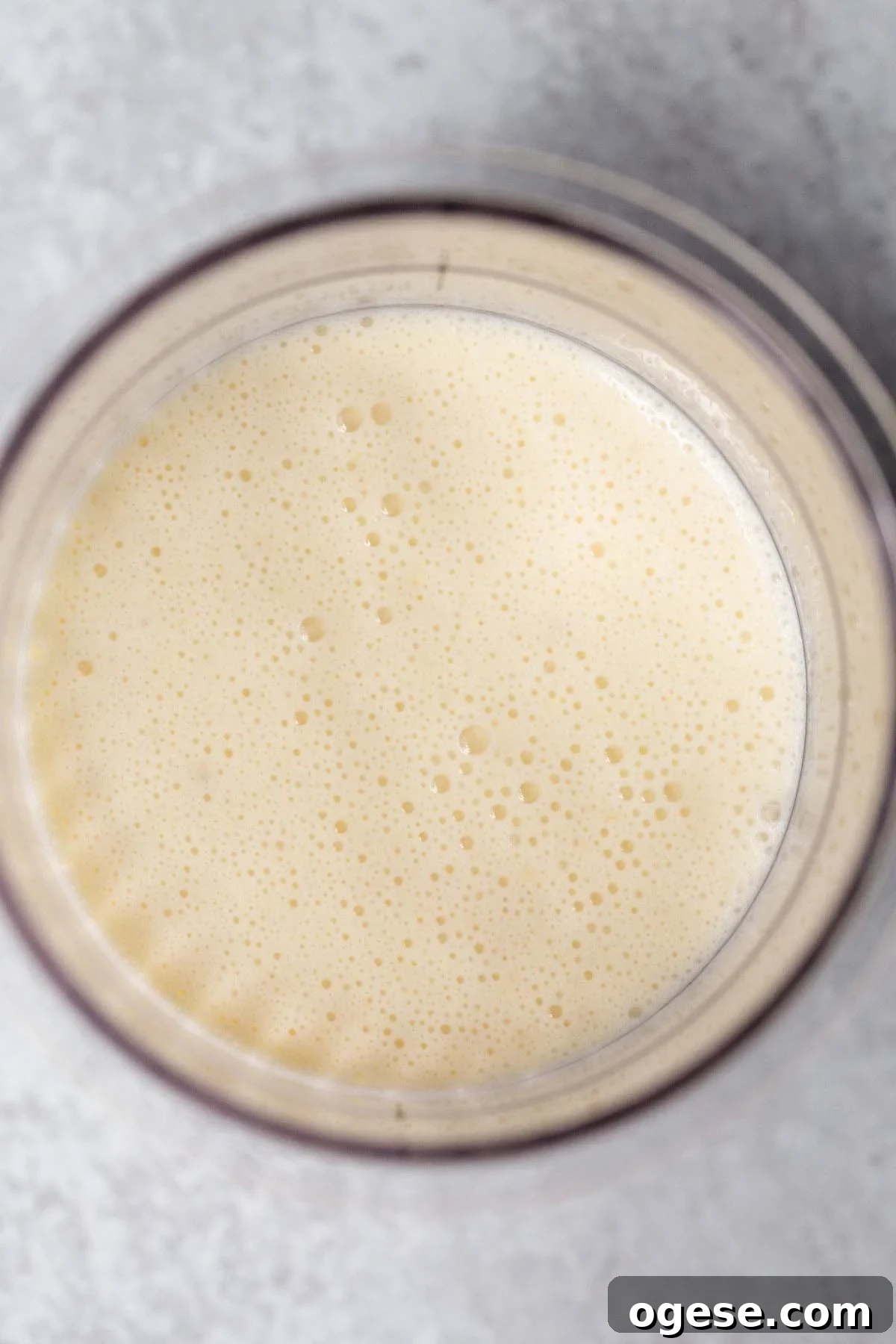 Make Banana Cream Pie Ice Cream in Your Ninja Creami 5 Banana ice cream mixture in Ninja Creami container