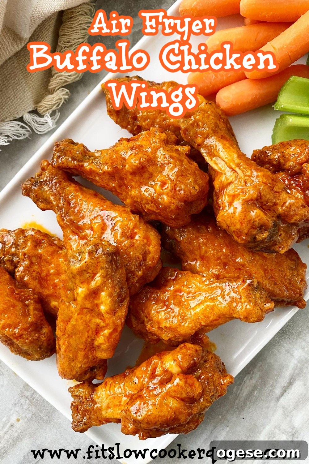 Air fryer buffalo chicken wings