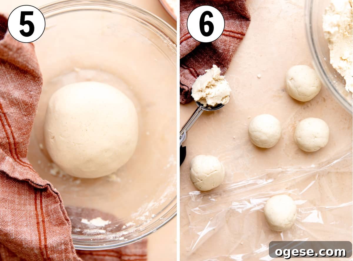 How to Make Authentic Homemade Corn Tortillas at Home 6 Smooth ball of corn tortilla masa dough, then divided into equal size portions to press into tortillas.