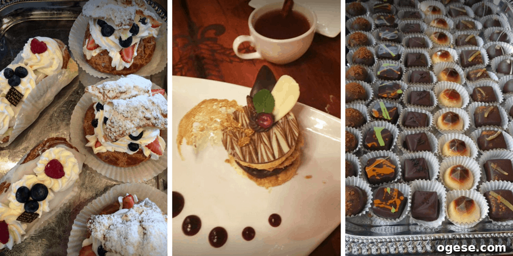 La Provence / Petit Provence offers French pastries, chocolates, eclairs, and more