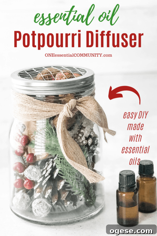 Christmas Potpourri Diffuser Guide: Scent Ideas & Care Tips 10 title image for essential oil potpourri diffuser
