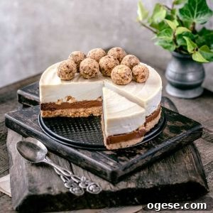 Double Chocolate Hazelnut No-Bake Cheesecake