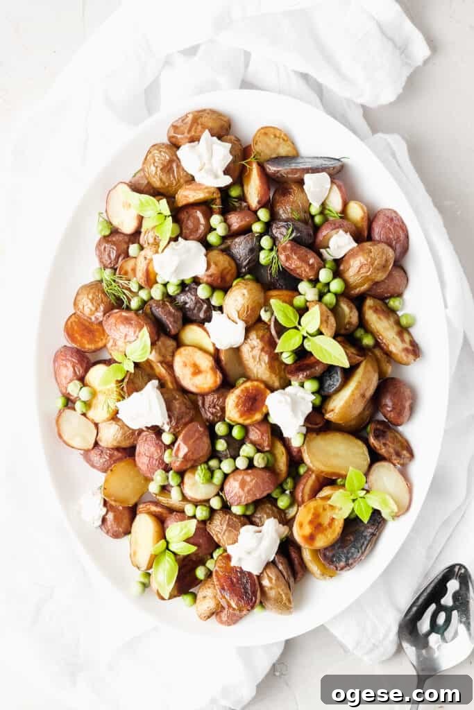 Creamy Peas and Potatoes Skillet with Garlic and Herbs 2 img 2425 1