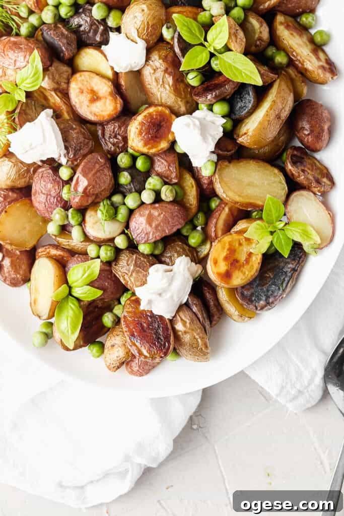 Creamy Peas and Potatoes Skillet with Garlic and Herbs 9 img 2425 8