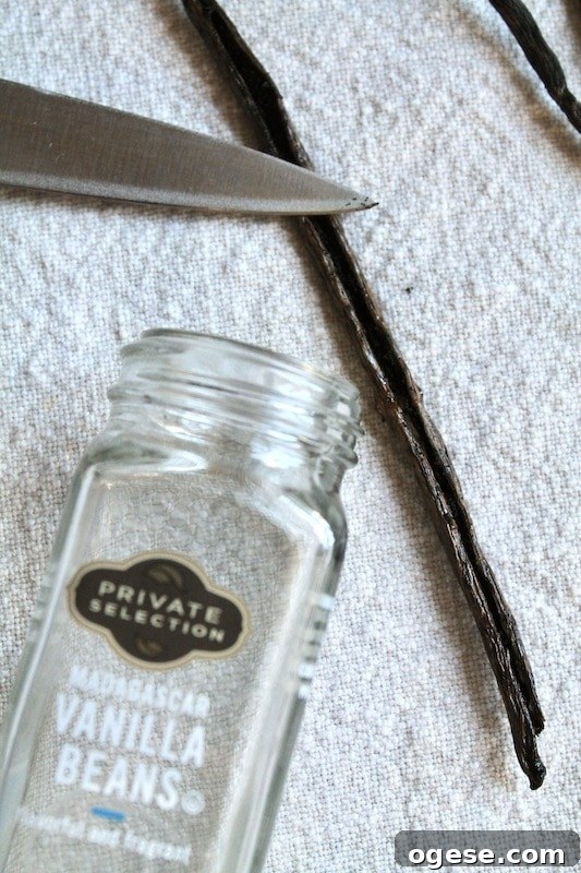 use real vanilla bean pods for your vanilla syrup to sweeten coffee and other drinks