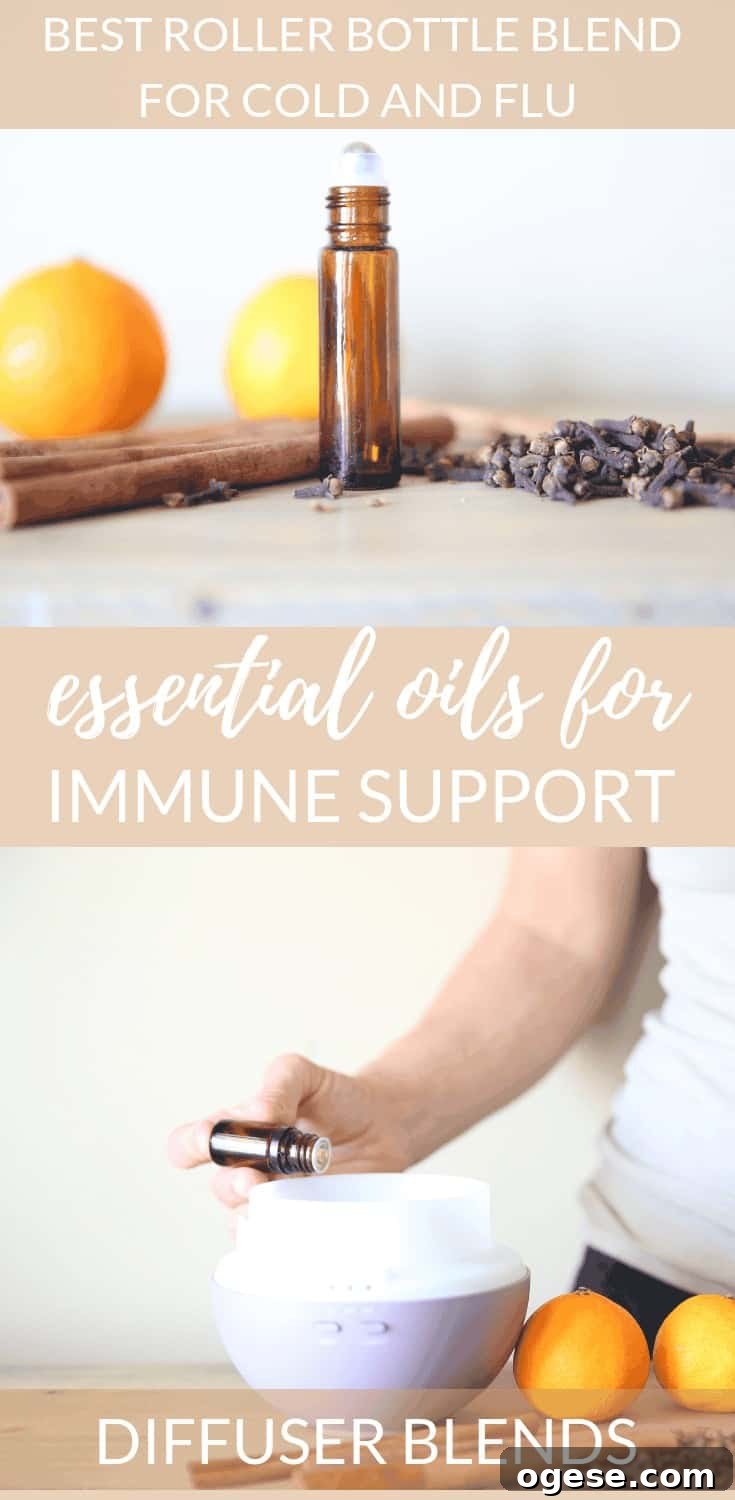 Best essential oil roller bottle blend for cold and flu