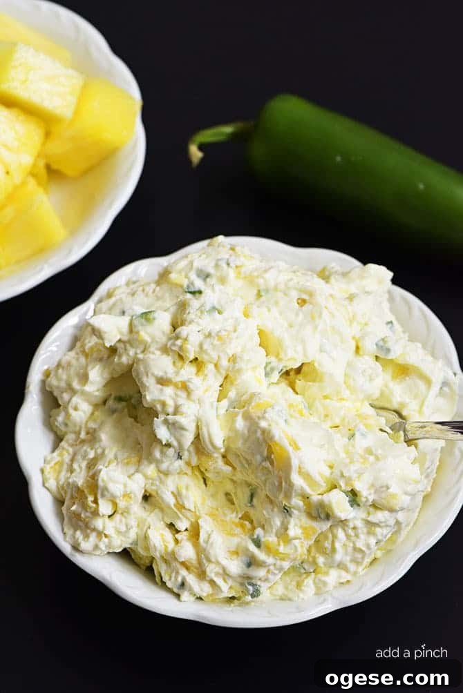 Pineapple Jalapeno Cream Cheese Spread
