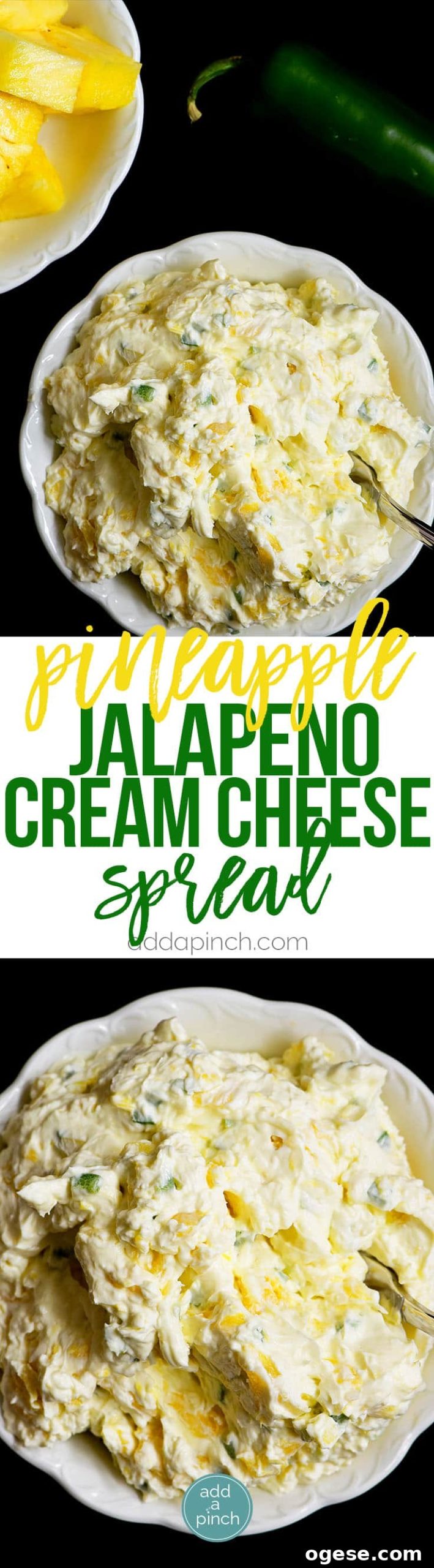 Pineapple Jalapeno Cream Cheese Spread