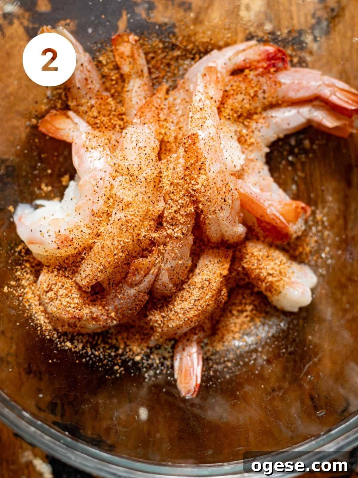 seasoned shrimp in a bowl.