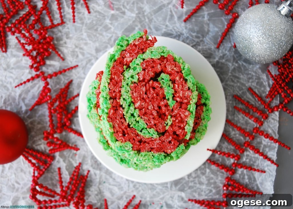 Christmas Rice Krispie Rolls for Allergy-Sensitive Families 3 gluten-free Christmas rice krispies