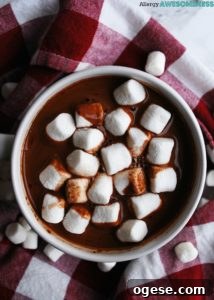 Christmas Rice Krispie Rolls for Allergy-Sensitive Families 9 Dairy-free & Vegan Homemade Hot Cocoa Mix by AllergyAwesomeness.com