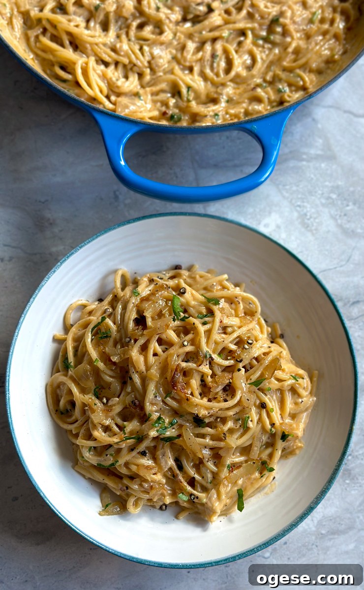 Caramelized Onion Pasta Recipe with Garlic and Parmesan 12 caramelized onion pasta