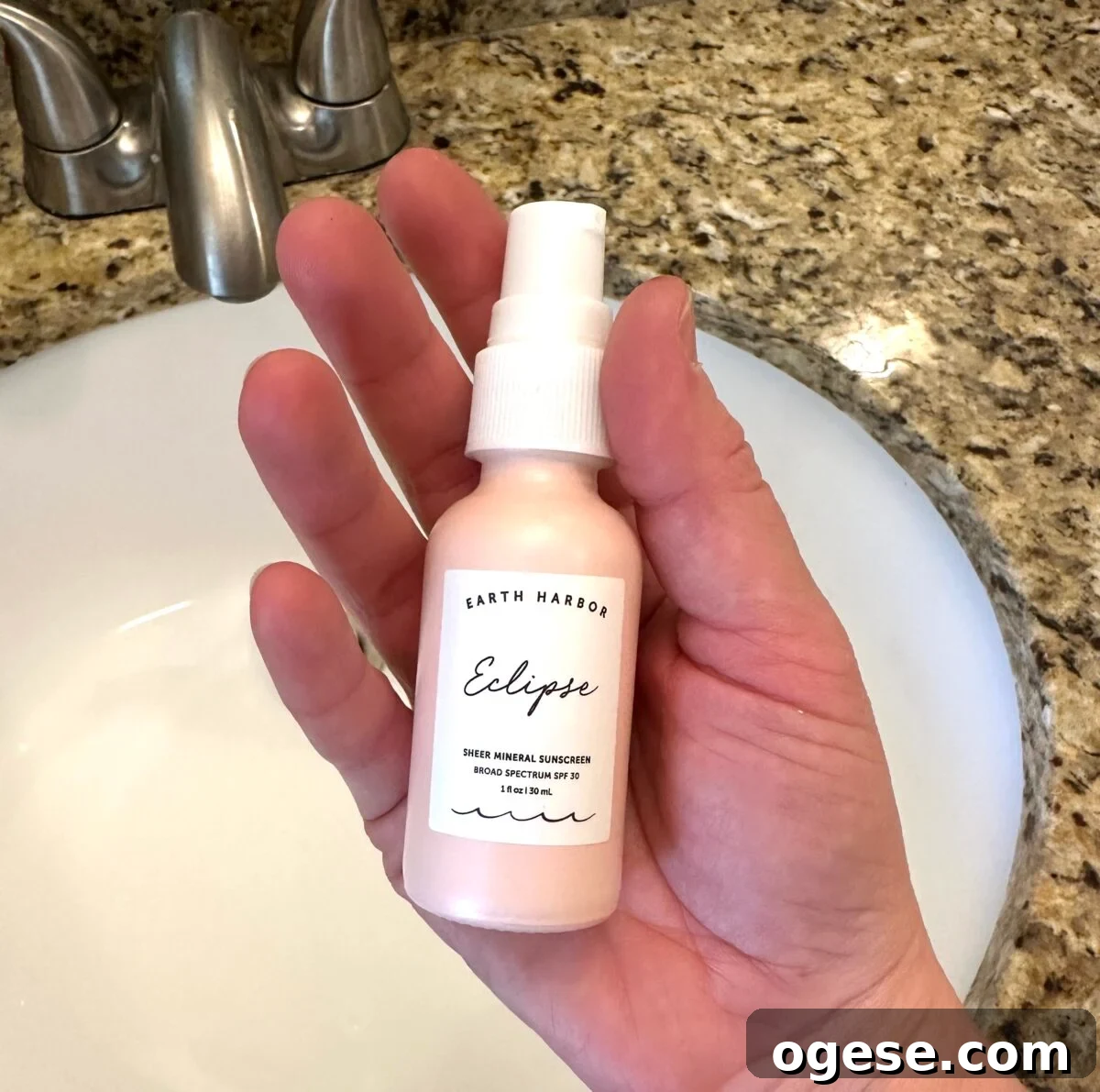 Earth Harbor Skincare Review: Real Pros, Cons, and Results 12 Pale pink bottle of Earth Harbor "Eclipse" Sheer Mineral Sunscreen