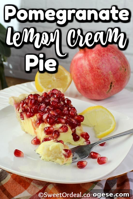 Piece of pie, bite on the fork.