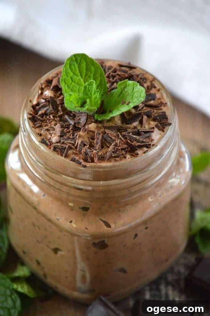 Mint Chocolate Chia Seed Pudding from What The Fork Food Blog