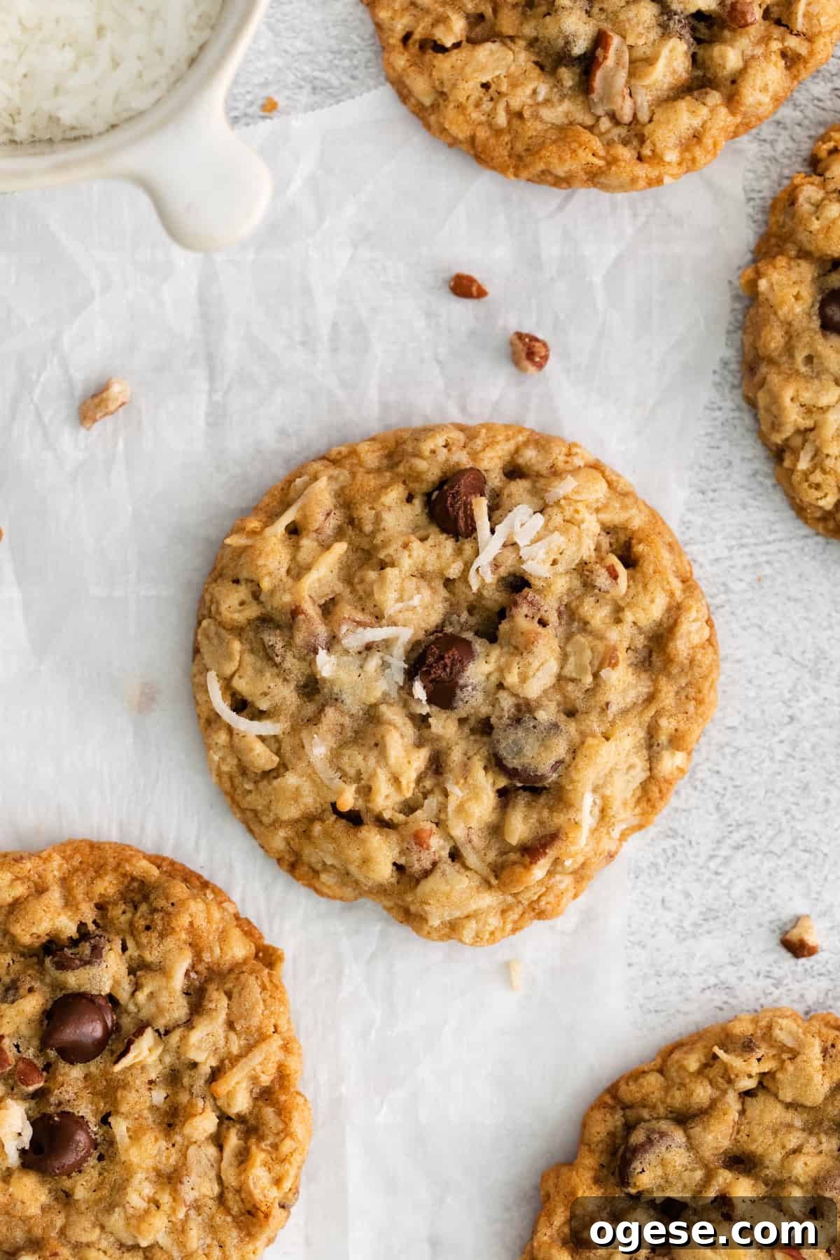Hearty Cowboy Cookie Recipe with Oats, Chocolate & Nuts 2 cowboy cookies