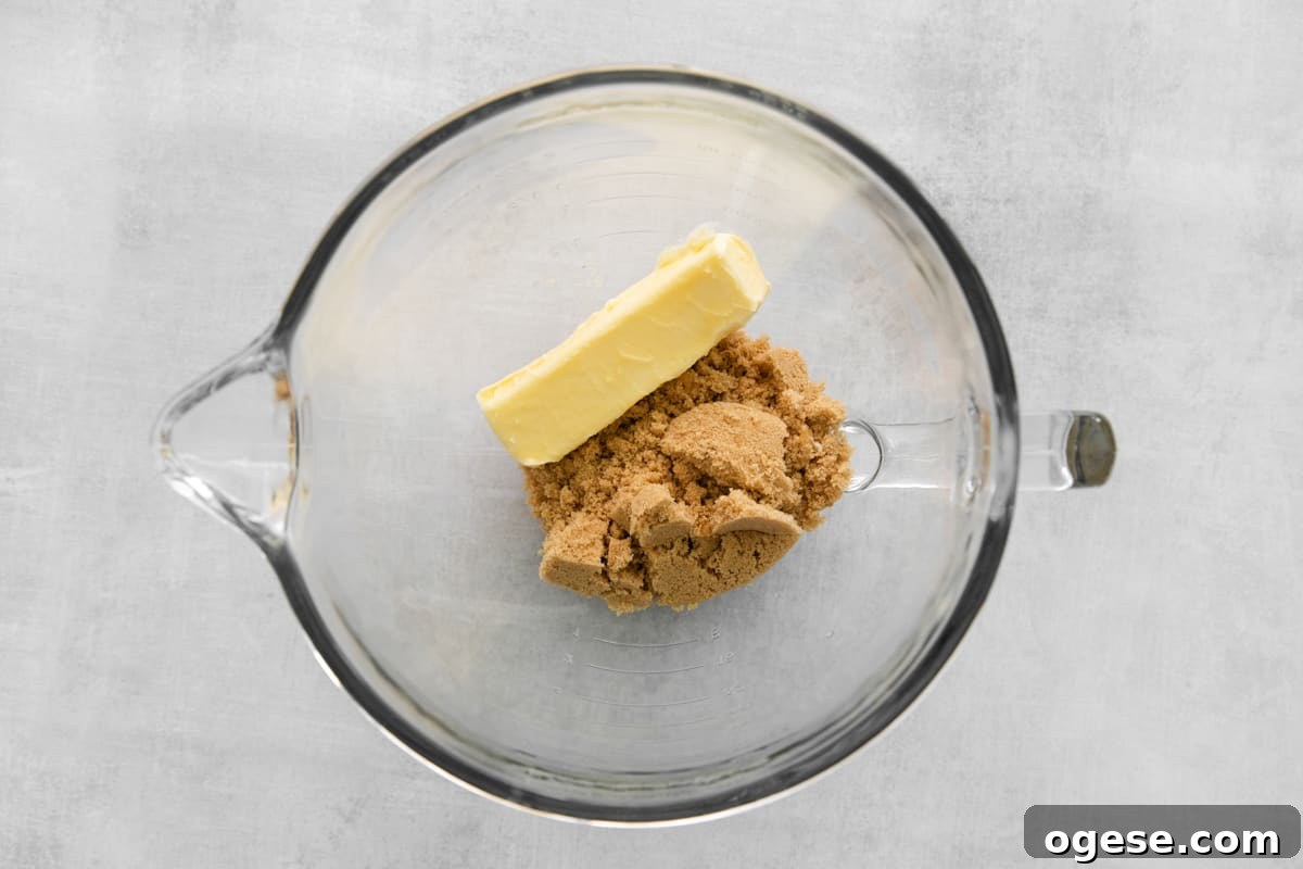 Hearty Cowboy Cookie Recipe with Oats, Chocolate & Nuts 5 butter and sugar