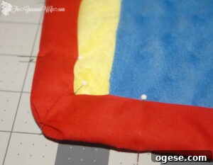 How to Bind a Quilt: Step-by-Step Guide for Beginner Quilters 10 Pin binding to the back of the quilt