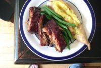 Day 275: Oven-Roasted Ribs with Sweet Potatoes and Green Beans