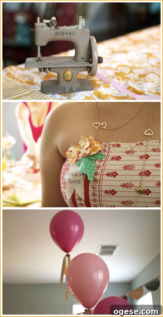 Sewing Themed Baby Shower