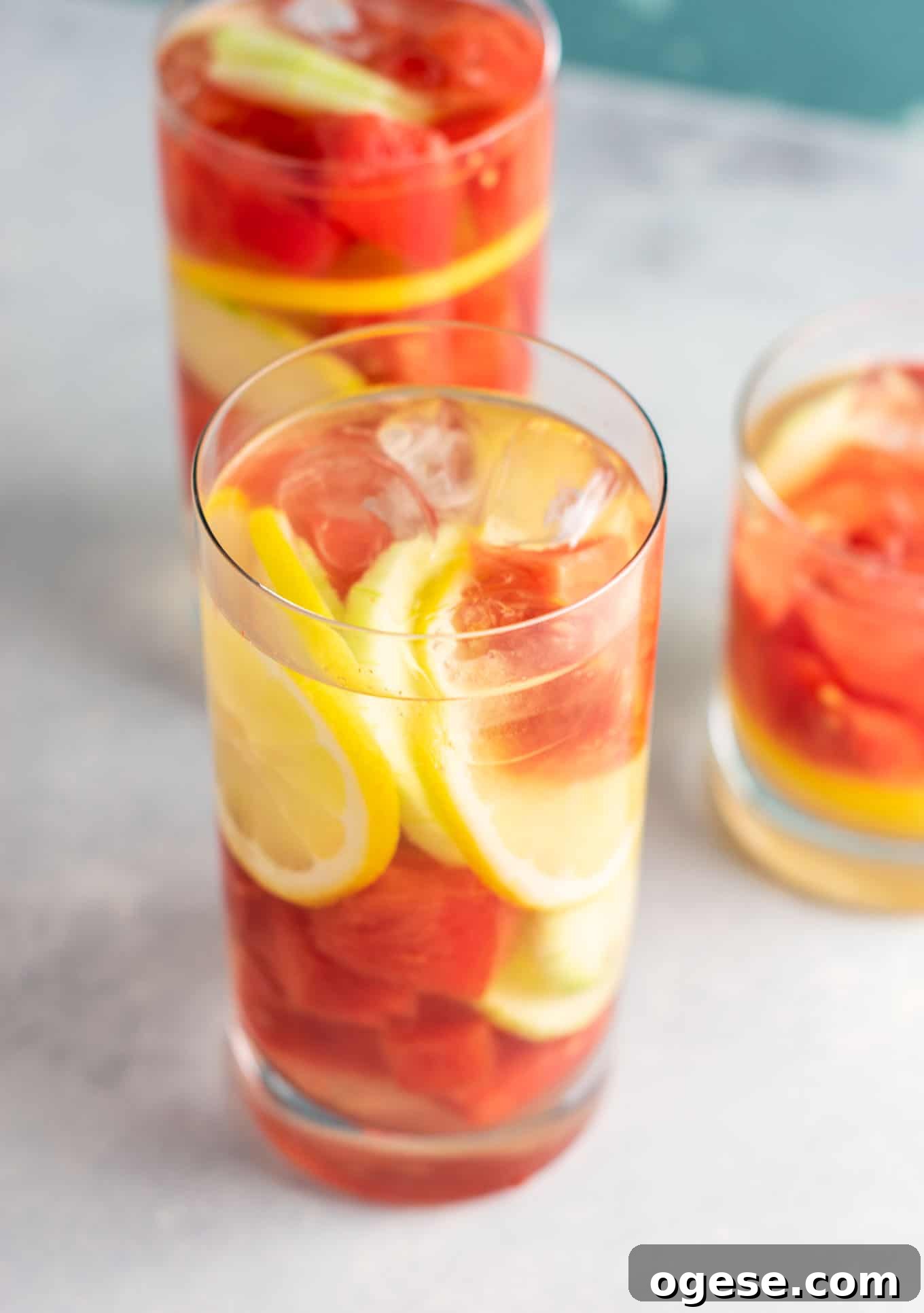 Watermelon detox water recipe with cucumbers and lemon #detoxwater #watermelon #watermelondetox #watermelonwater #vegan #drinks #healthy