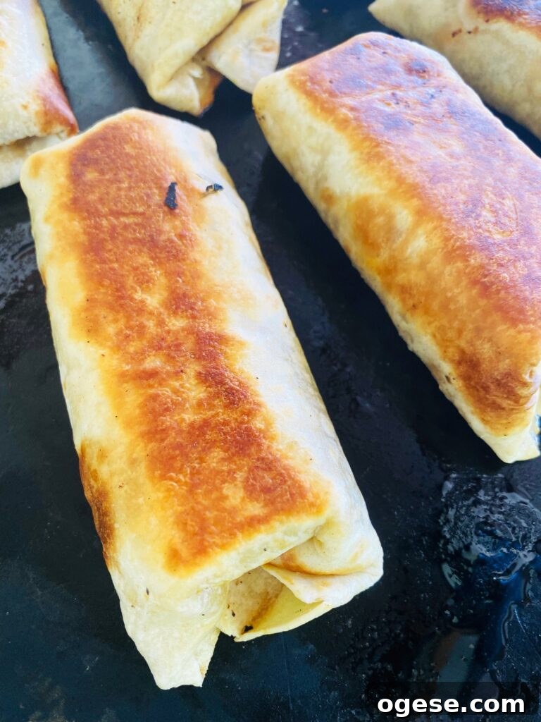 Blackstone Chorizo Breakfast Burritos