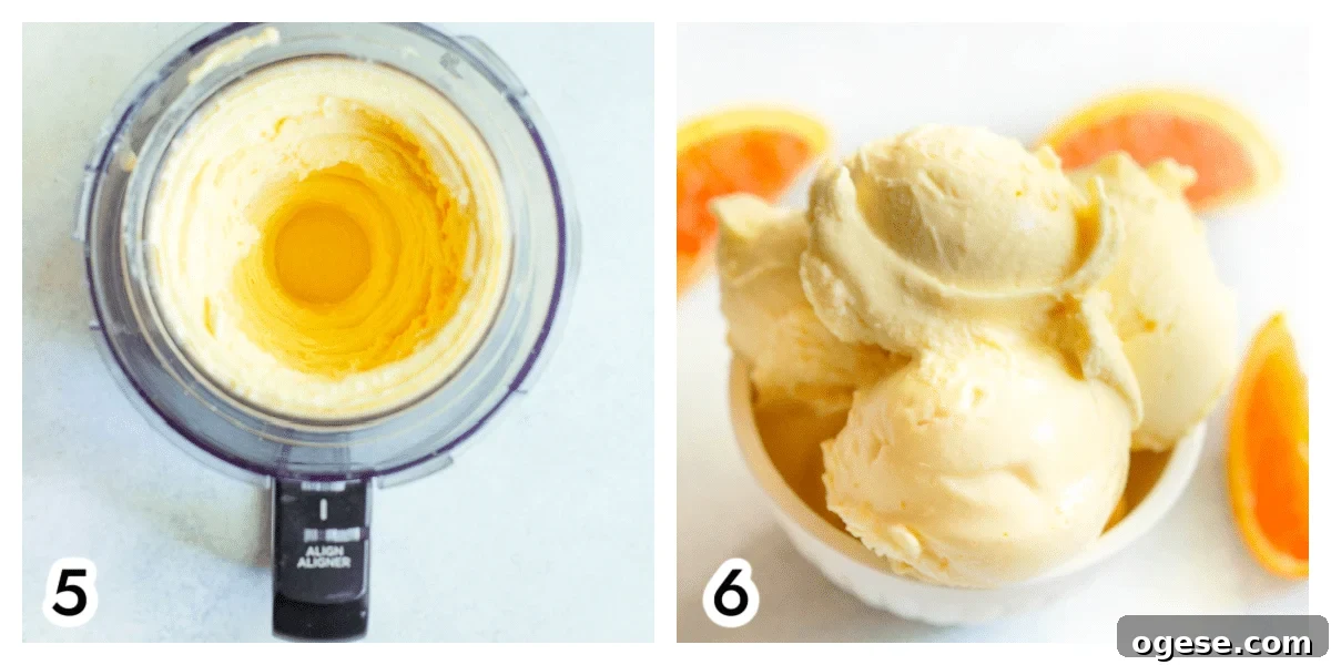 Orange Creamsicle Cottage Cheese Ice Cream Recipe 6 img 38527 5