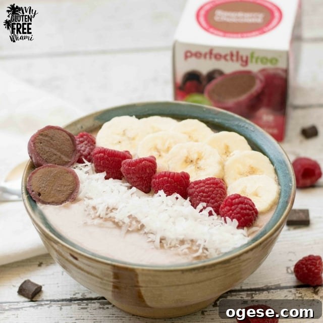 Chocolate Raspberry Smoothie Bowl Recipe for Creamy Breakfast Bliss 3 chocolate raspberry smoothie bowl