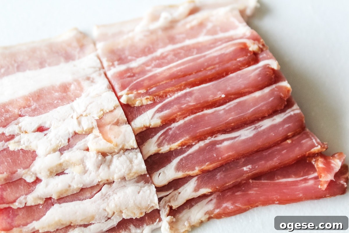 Brown Sugar Bacon Crackers Recipe: Sweet & Savory Snack Ideas 3 slice bacon into strips
