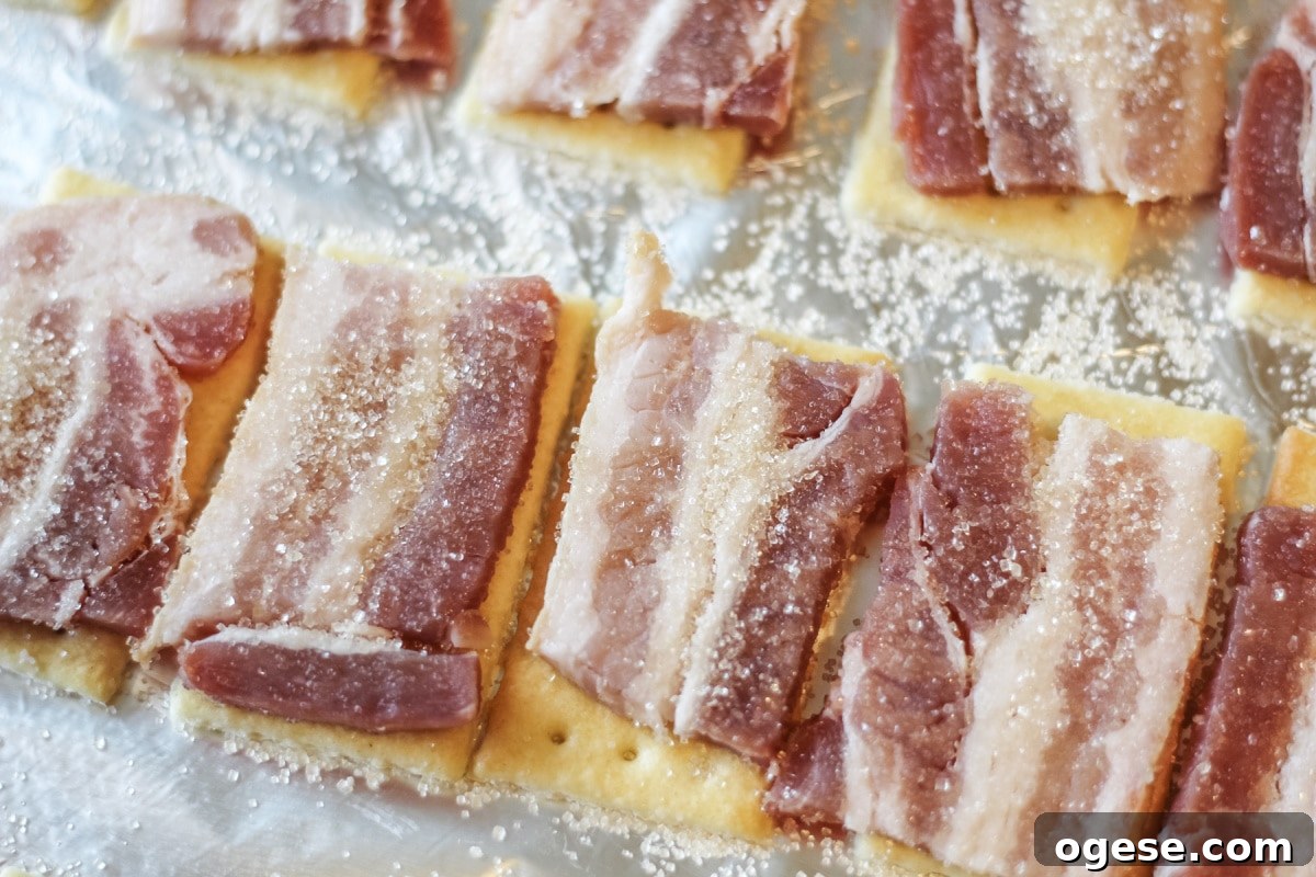 Brown Sugar Bacon Crackers Recipe: Sweet & Savory Snack Ideas 4 bacon crackers with sugar