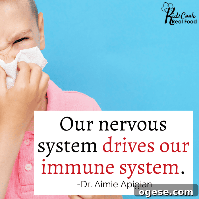 Our nervous system drives our immune system. -Dr. Aimie Apigian