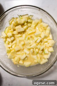 apple cake batter