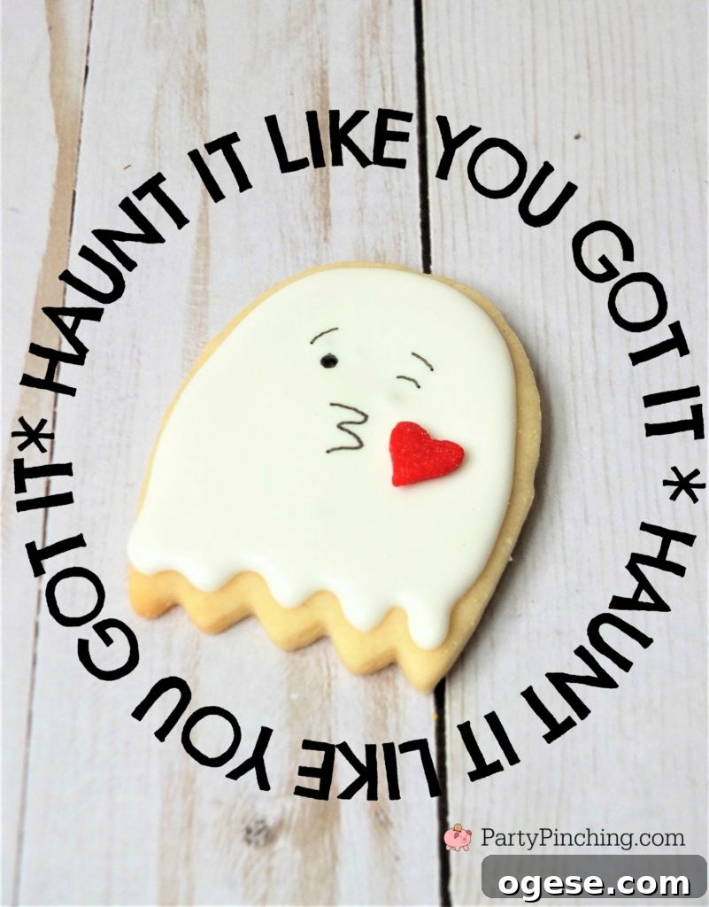 too cute to spook cookies, halloween cookies for kids, cute halloween cookies, ghost candy corn cookies, halloween party ideas