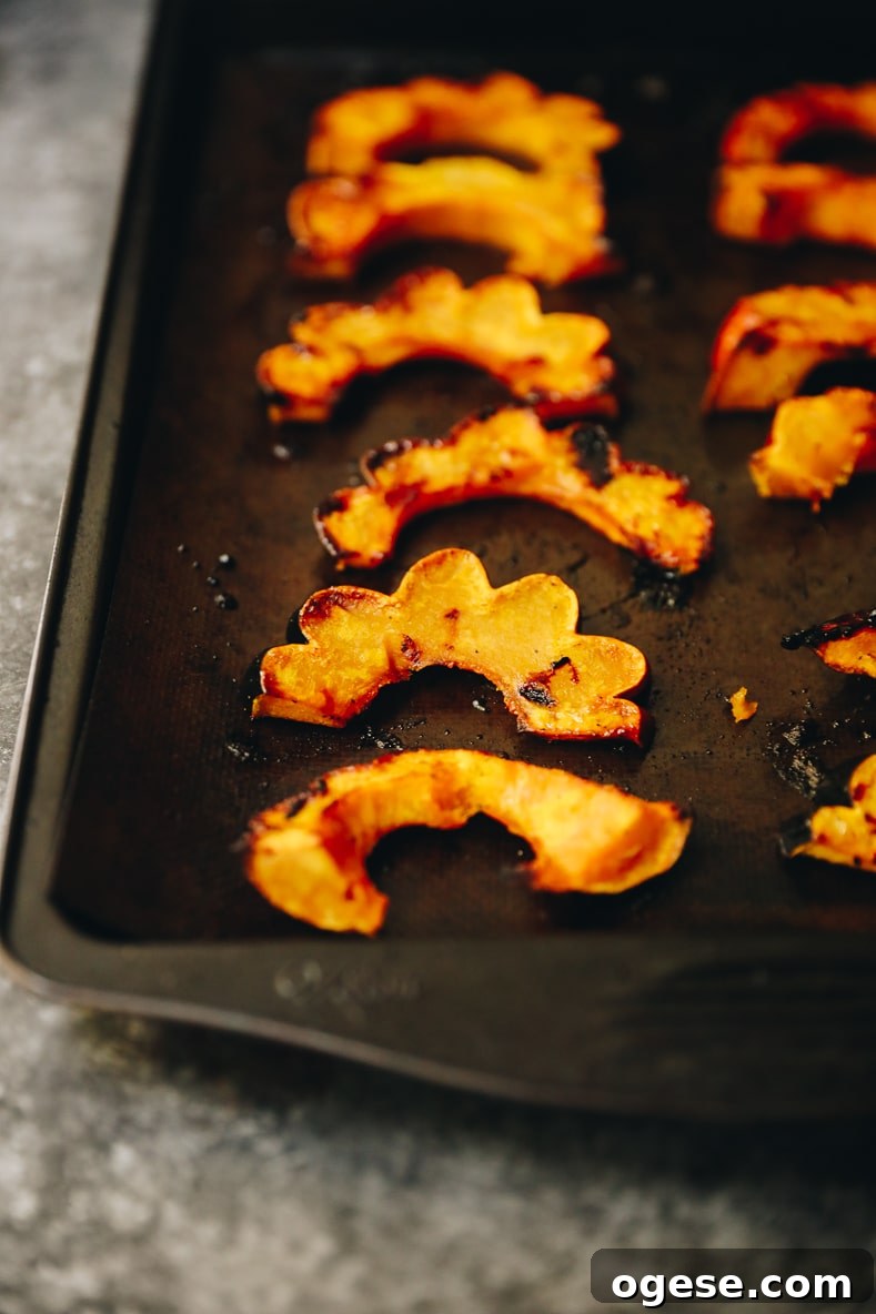 Roasted acorn squash
