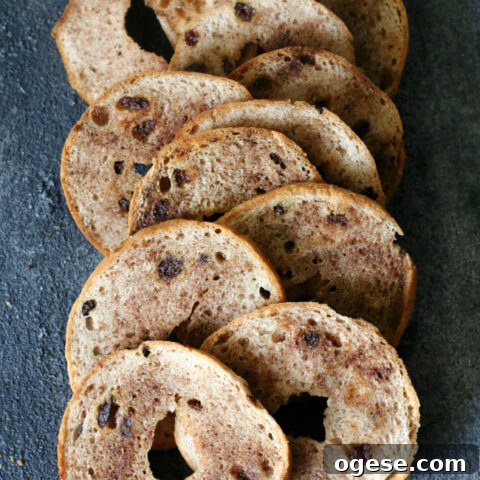 Gluten-free Cinnamon Raisin Bagel Chips