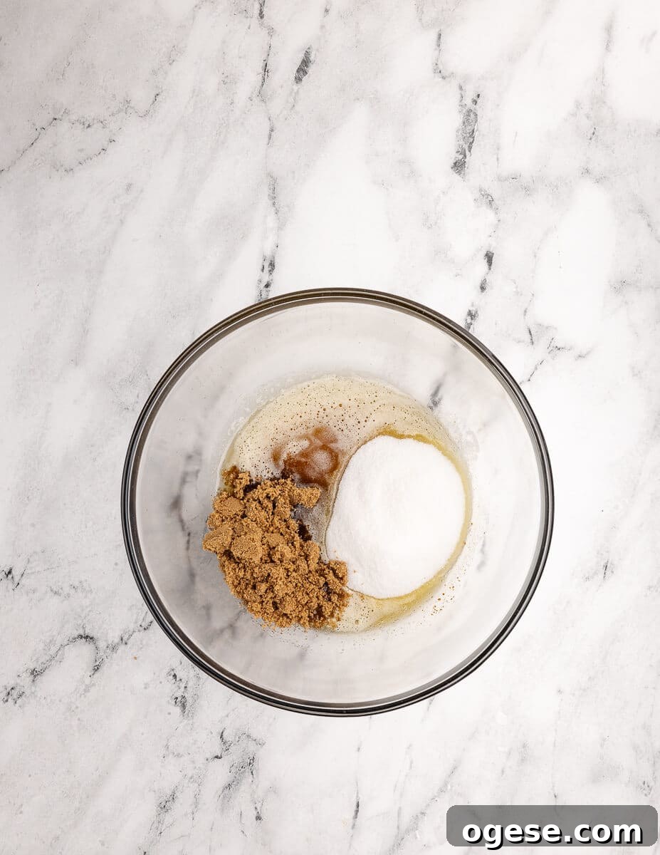 Gluten-Free Chocolate Chip Cookie Recipe You’ll Love 10 melted butter, sugar, and brown sugar in a bowl.