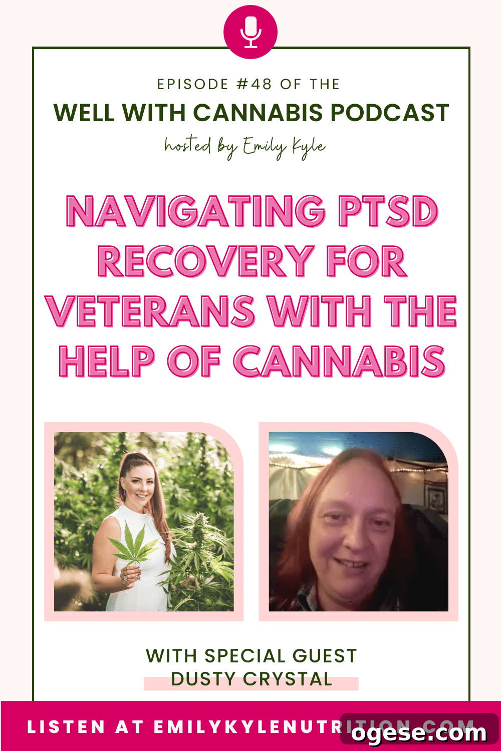 Veterans' PTSD Recovery: How Cannabis Can Support Healing 2 A picture of Dusty Crystal, a guest on the Well With Cannabis podcast.