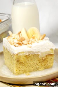 Banana Cream Poke Cake