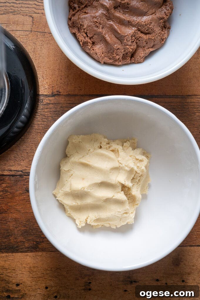 Greek Butter Koulourakia Cookies with Chocolate Swirl 11 The white dough