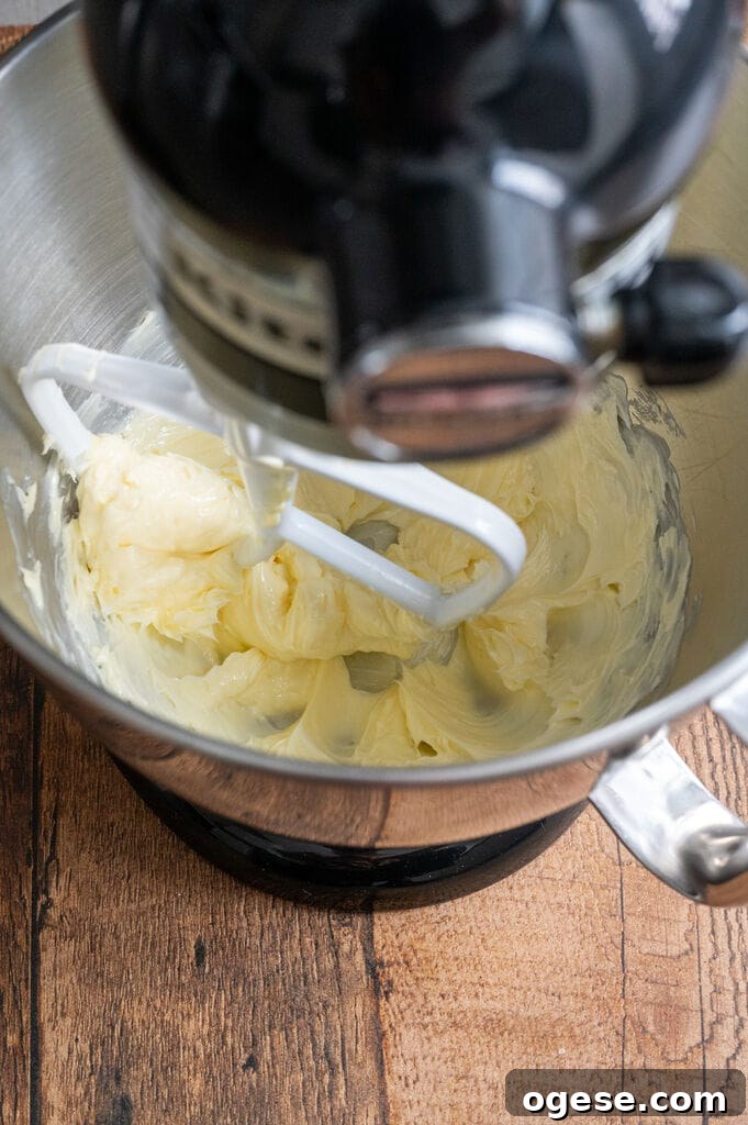 Greek Butter Koulourakia Cookies with Chocolate Swirl 8 Beating the butter.