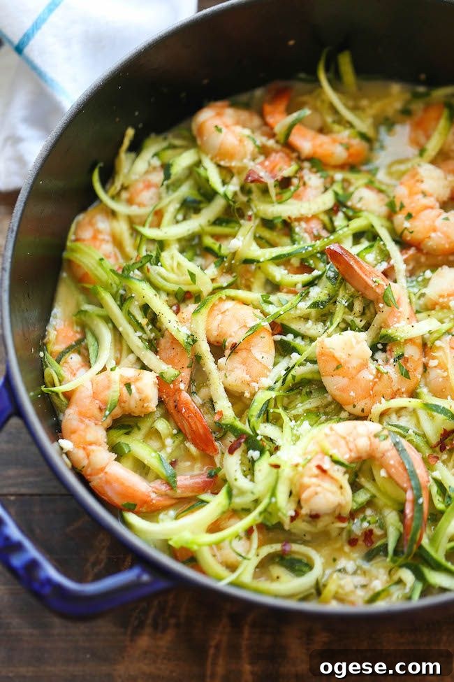 31 200-Calorie Meals for Weight Loss: Delicious Low-Cal Recipes 25 Zucchini Shrimp Scampi