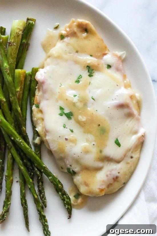 31 200-Calorie Meals for Weight Loss: Delicious Low-Cal Recipes 27 Skillet Chicken Cordon Bleu