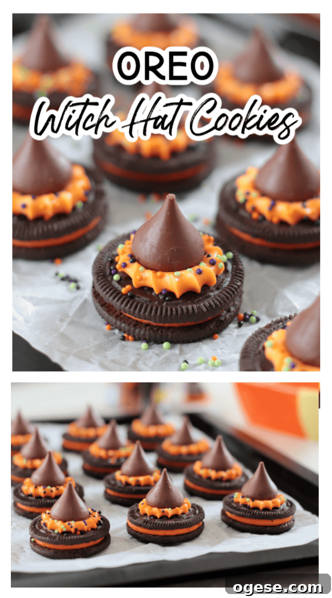 oreo witch hat cookies