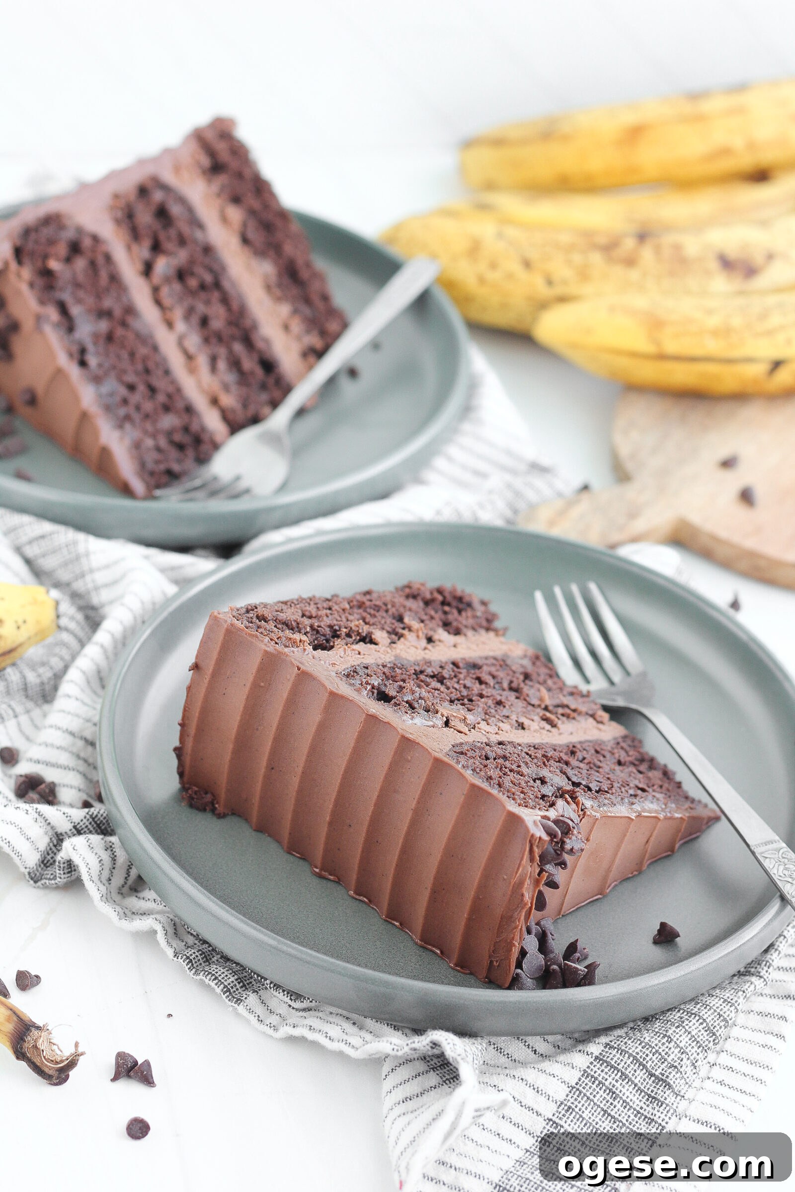 Decadent Chocolate Banana Cake Recipe for Moist, Rich Flavor 10 Stacked cake layers