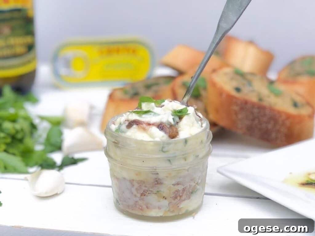Garlic bread spread in a mason jar.
